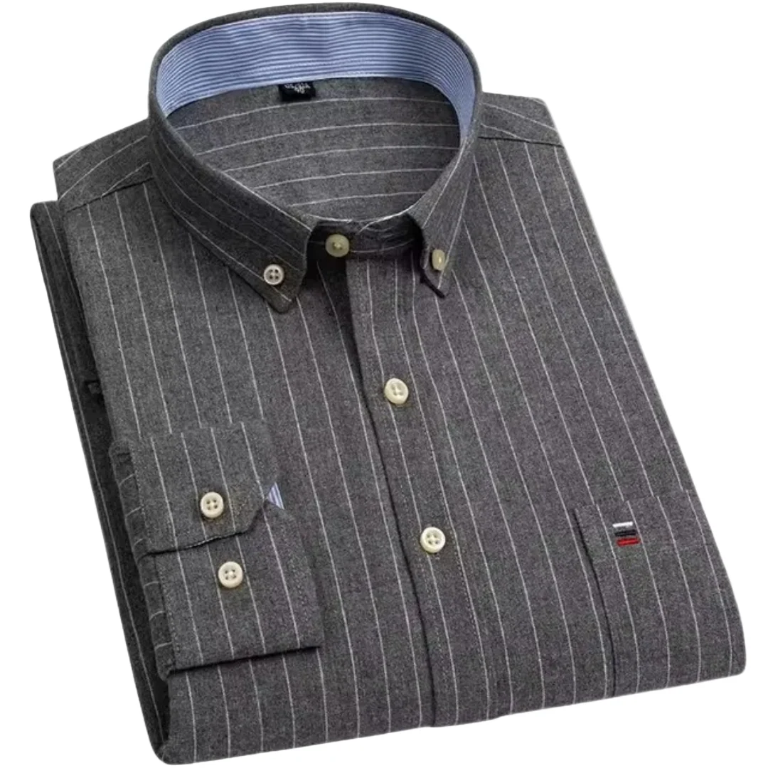 Classic Check Shirt | Heren overhemd met borstzak en lange mouwen - Image 11
