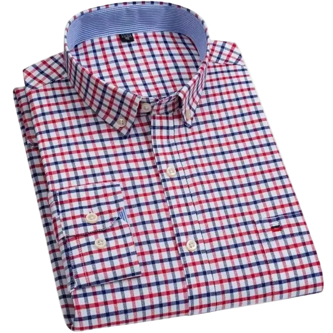 Classic Check Shirt | Heren overhemd met borstzak en lange mouwen - Image 8