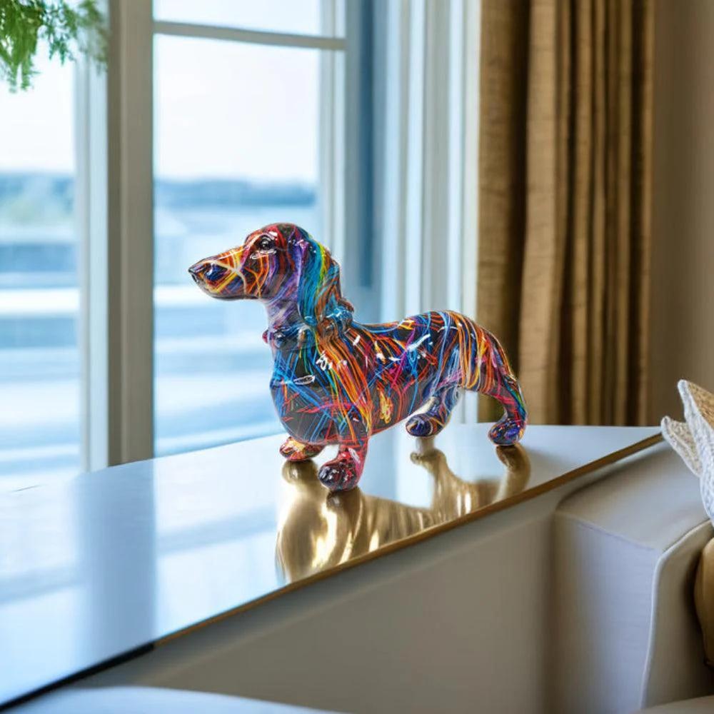 DachshundArt™ | Kleurrijke teckel decoratie voor een uniek interieur