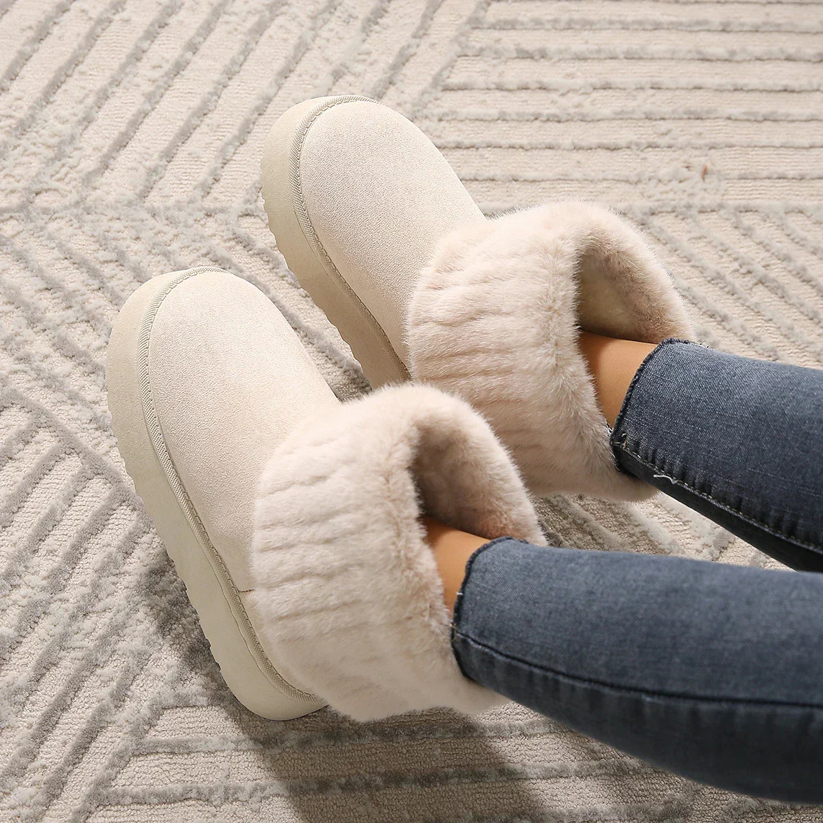 Dames boots | Warme winter boots met bontvoering - Image 5