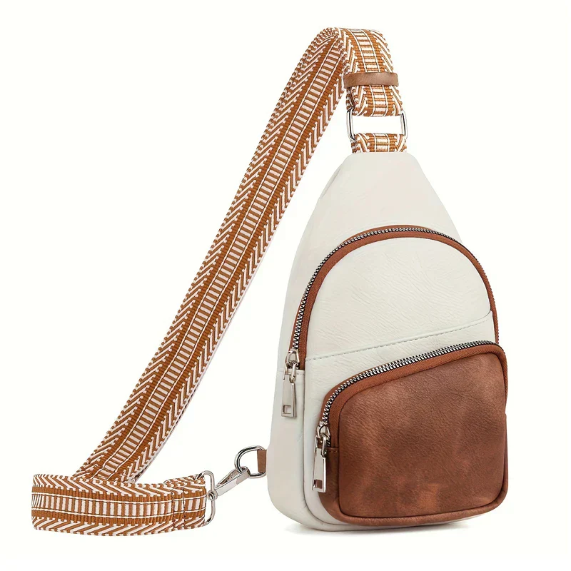 Dames leren crossbody schoudertas met verstelbare band - Image 9