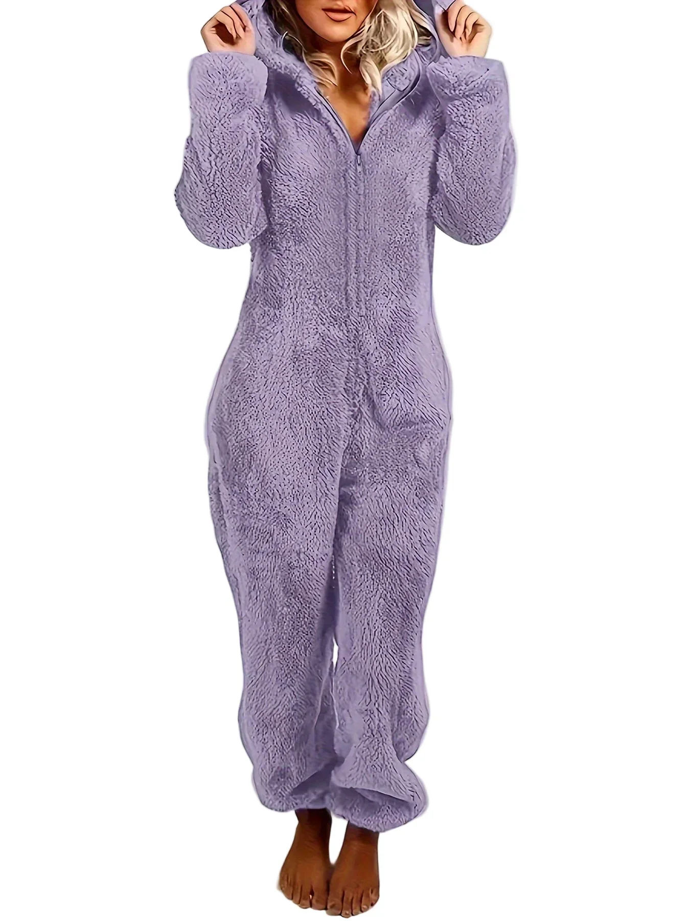 Dames Onesie | Warme Fleece Pyjama Jumpsuit - Image 4