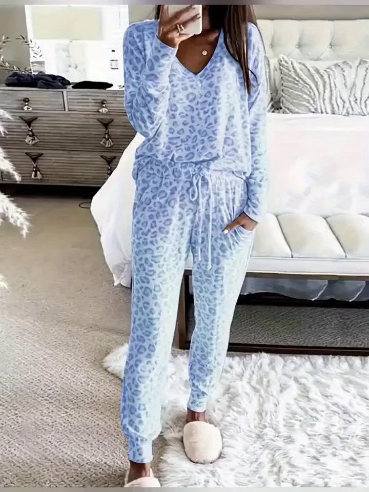 Dames pyjama set | Loungewear dames met luipaardprint - Image 11