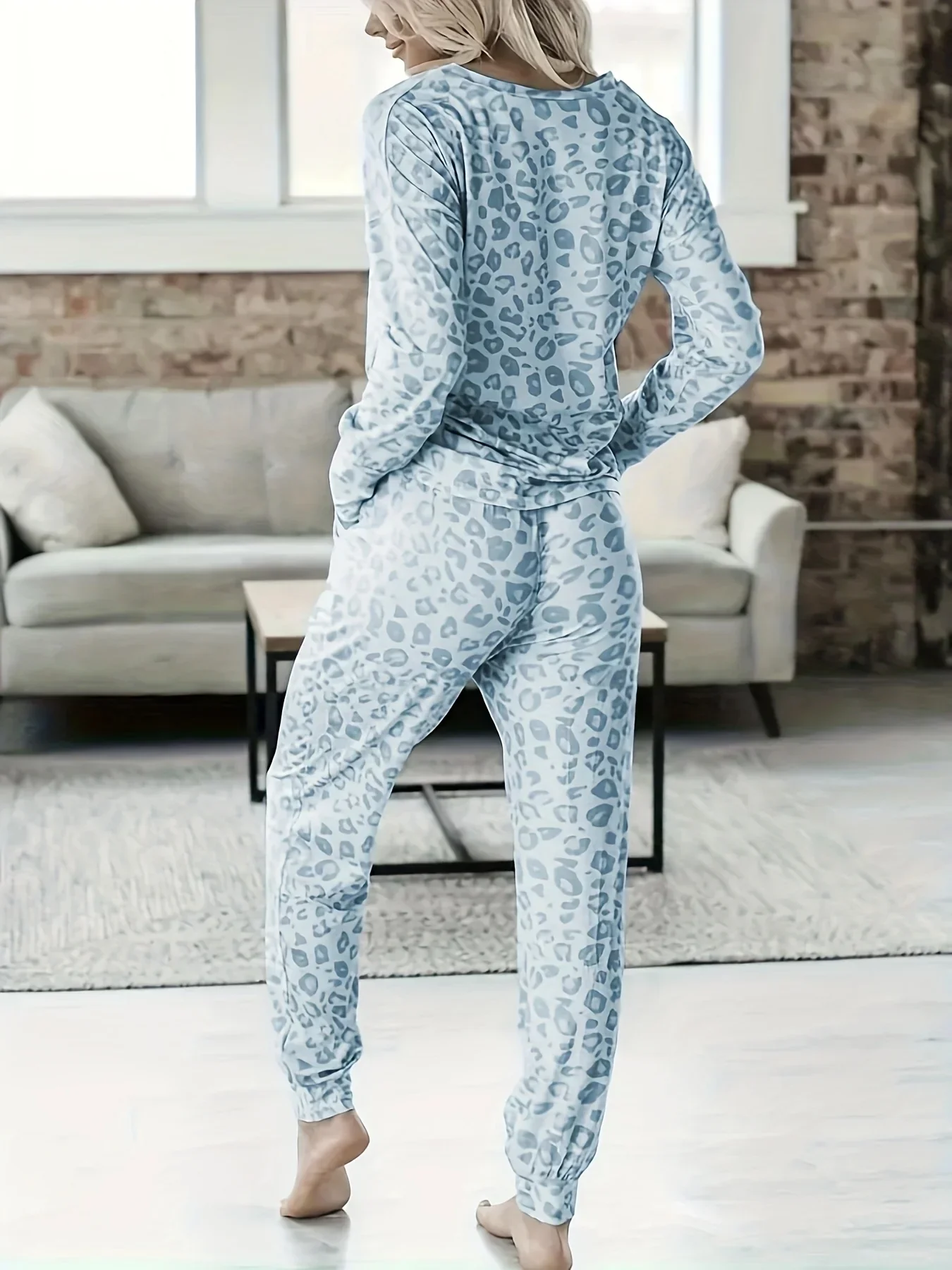 Dames pyjama set | Loungewear dames met luipaardprint - Image 6