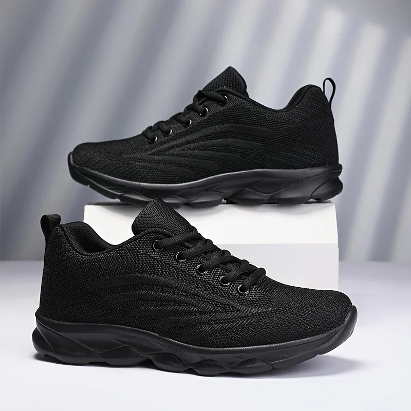 Dames sneakers zwart | Lichtgewicht ademende sportschoenen - Image 2