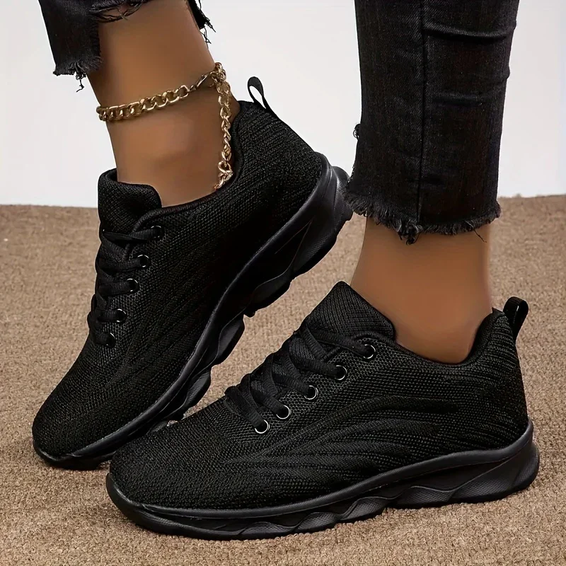 Dames sneakers zwart | Lichtgewicht ademende sportschoenen - Image 5