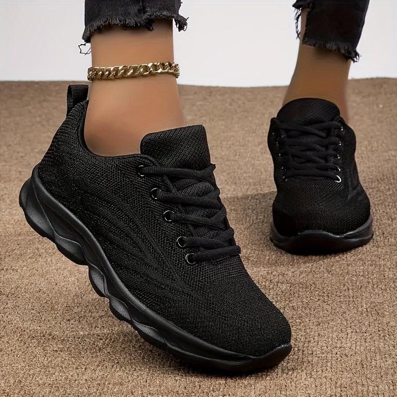 Dames sneakers zwart | Lichtgewicht ademende sportschoenen - Image 6