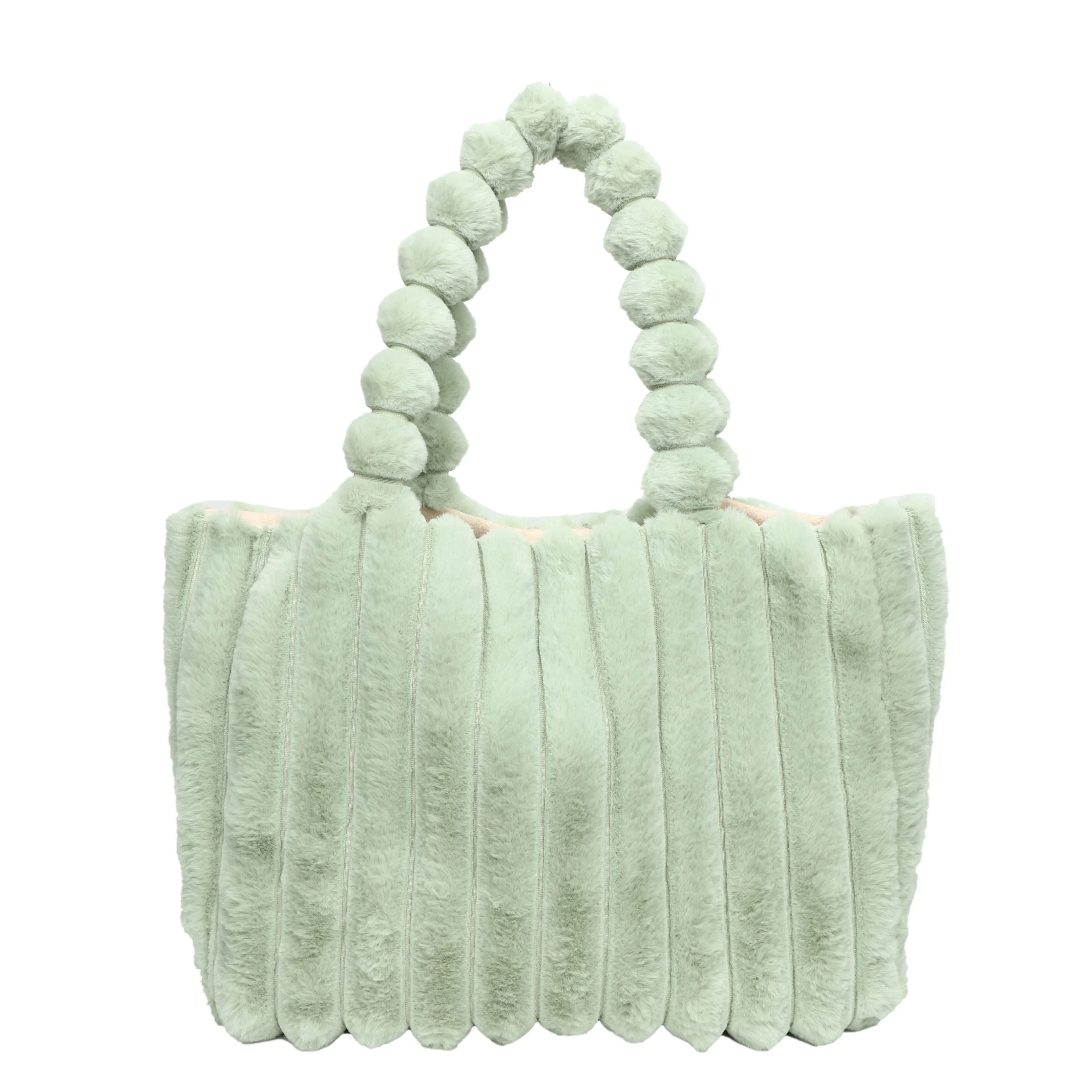 Dames tas | Pluche puffy schoudertas dames met grote capaciteit - Image 9