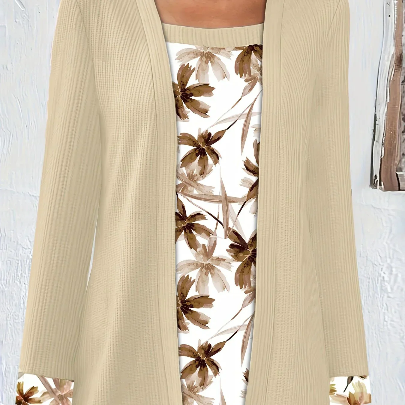 Dames top | Paars shirt met bloemenprint en lange mouw - Image 10