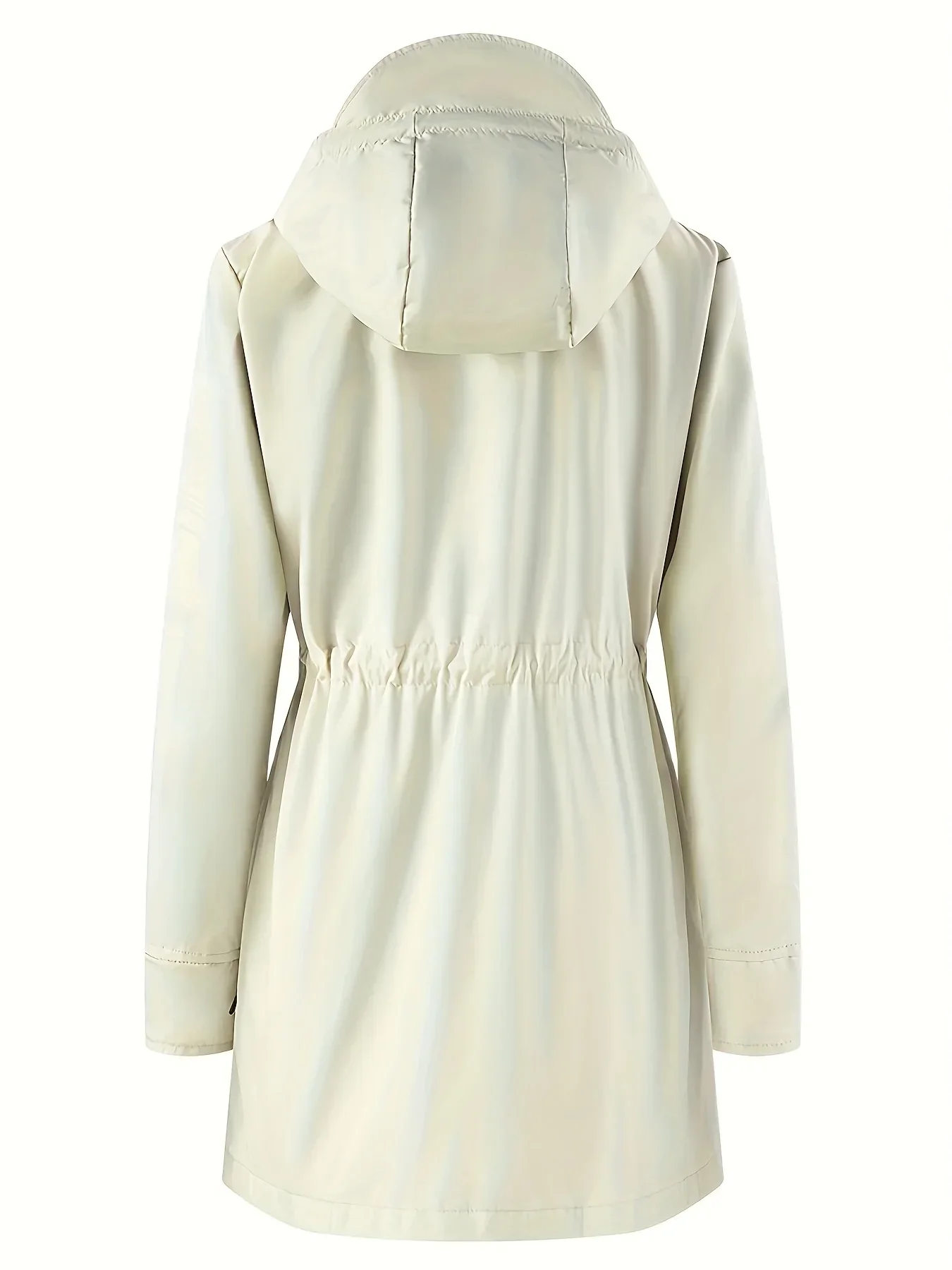 Dames trenchcoat | Jas met capuchon en verstelbare taille - Image 4
