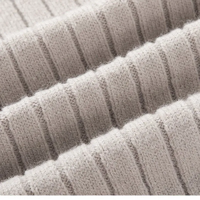 Elegante Gestreepte Katoenen Half Zip Sweater - Image 5
