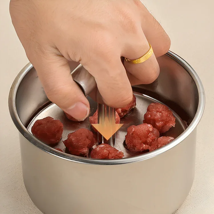 Gehaktballetjes maker | RVS gehaktpers keuken hulpmiddel - Image 3