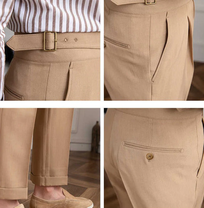 Gurkha Pantalon | Heren geplooide straight leg broek - Image 5
