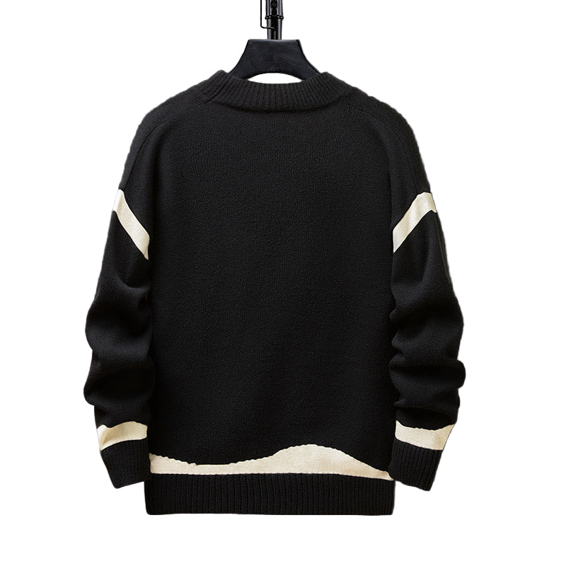 Haiku | Blauwe heren cardigan met unieke knoopsluiting - Image 4