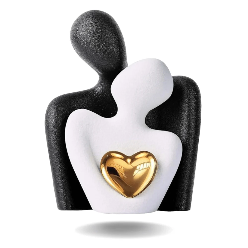 HeartGlow | Abstracte gouden omhelzing decoratie - Image 3