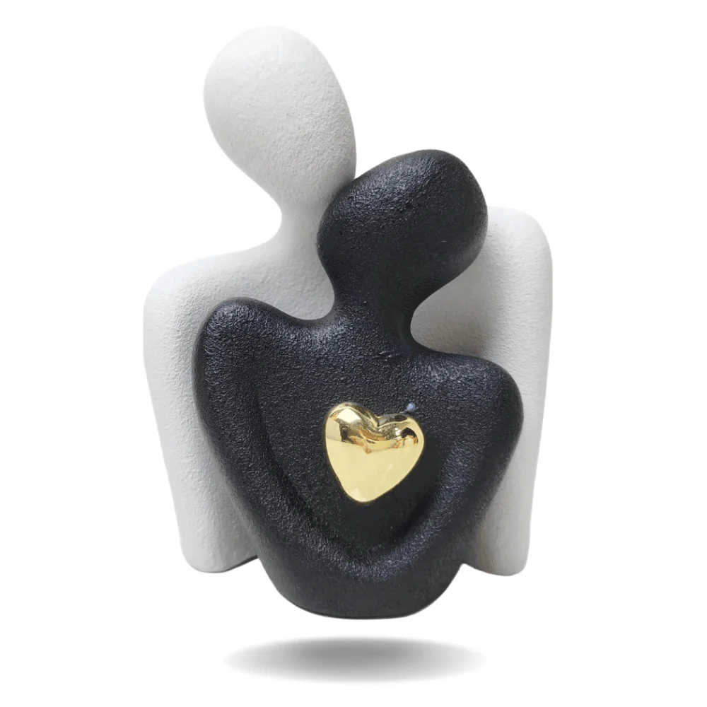 HeartGlow | Abstracte gouden omhelzing decoratie - Image 4