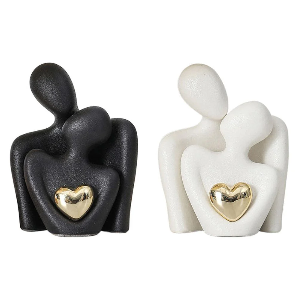 HeartGlow | Abstracte gouden omhelzing decoratie - Image 5
