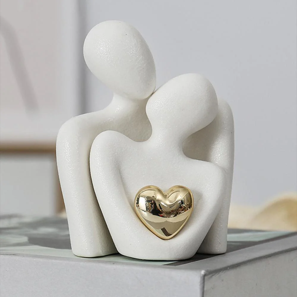 HeartGlow | Abstracte gouden omhelzing decoratie - Image 7