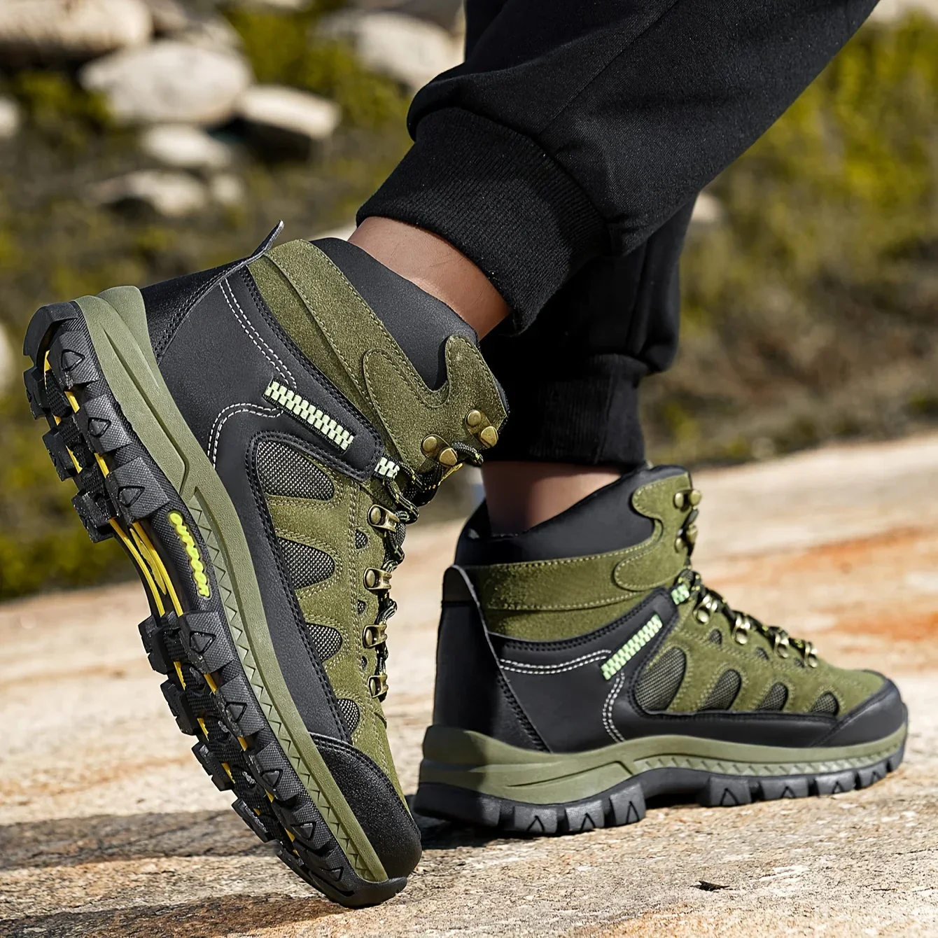 Heren boots | Camouflage hiking laarzen met anti-slip zool - Image 4