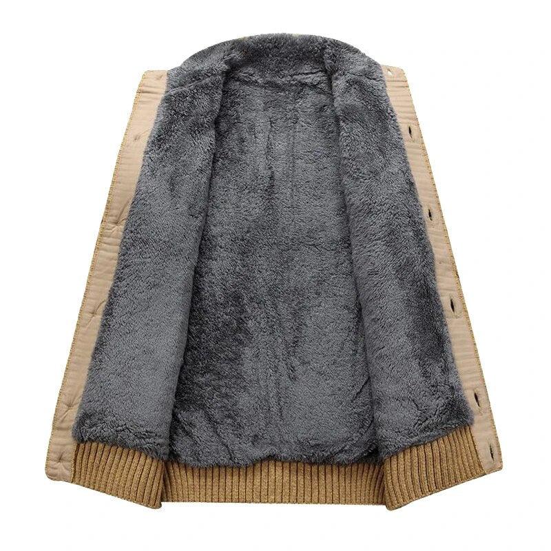 Heren gebreid vest met kabelpatroon en fleecevoering | warm & stijlvol - Image 5
