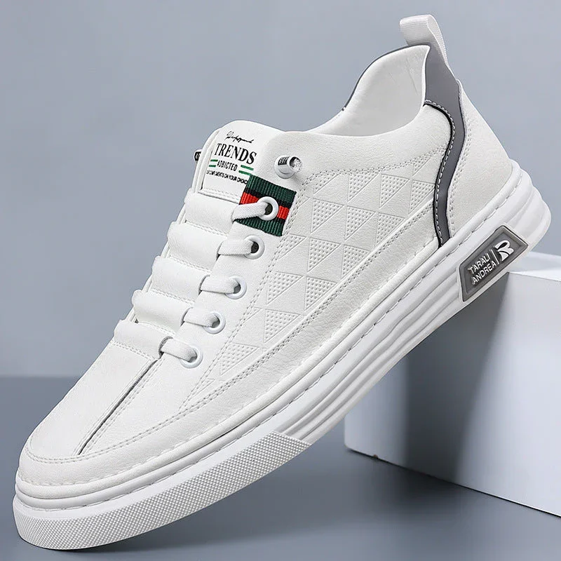 Heren sneakers | Bruine leren schoenen met sportieve zool - Image 7