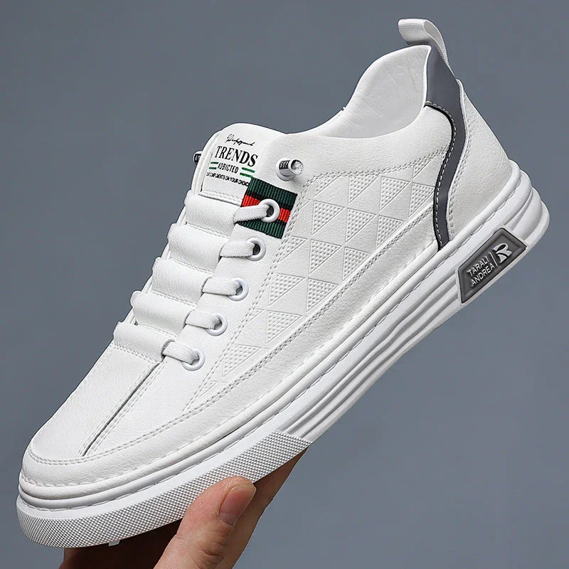 Heren sneakers | Bruine leren schoenen met sportieve zool - Image 8