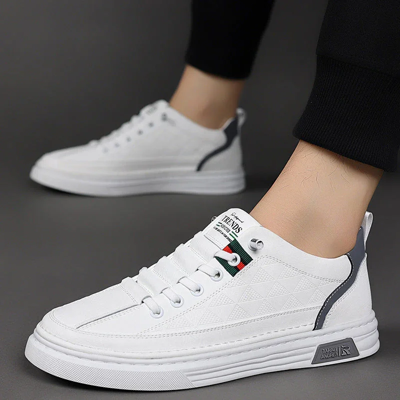 Heren sneakers | Bruine leren schoenen met sportieve zool - Image 9