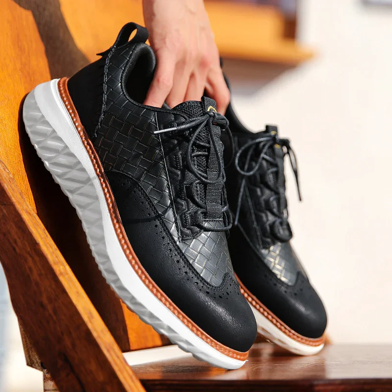 Heren sneakers | Leren casual schoenen met comfortzool - Image 15