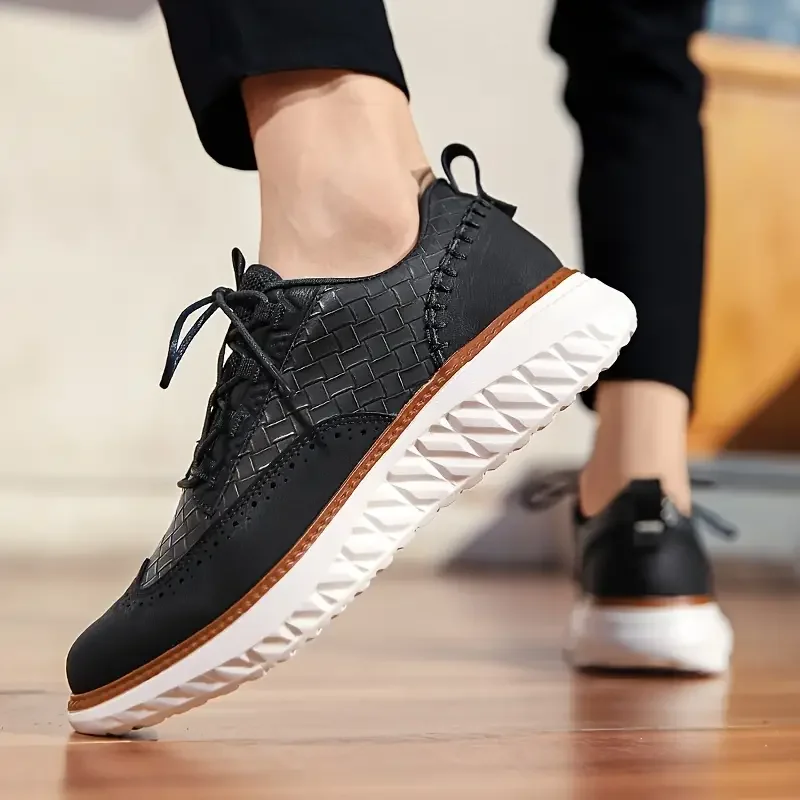 Heren sneakers | Leren casual schoenen met comfortzool - Image 16