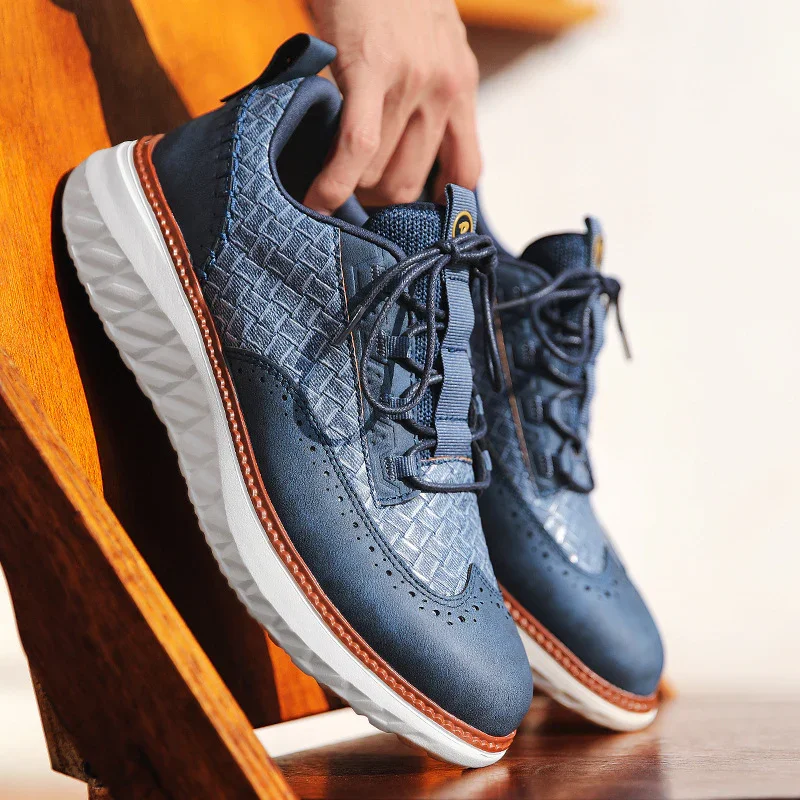 Heren sneakers | Leren casual schoenen met comfortzool - Image 3