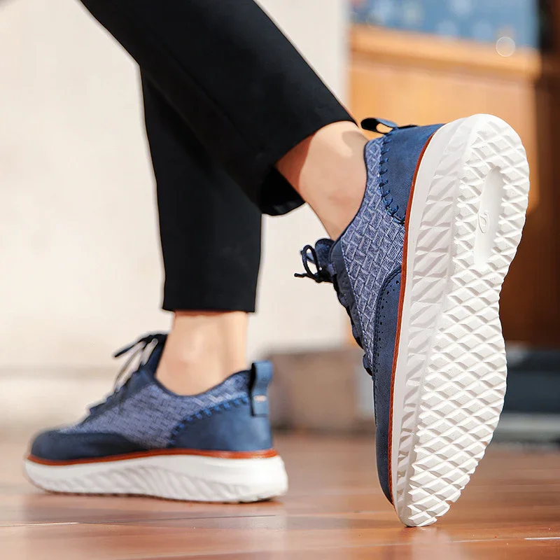 Heren sneakers | Leren casual schoenen met comfortzool - Image 6