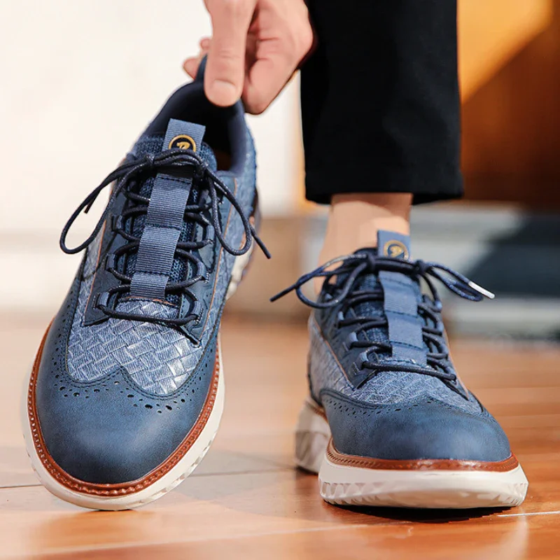 Heren sneakers | Leren casual schoenen met comfortzool - Image 7