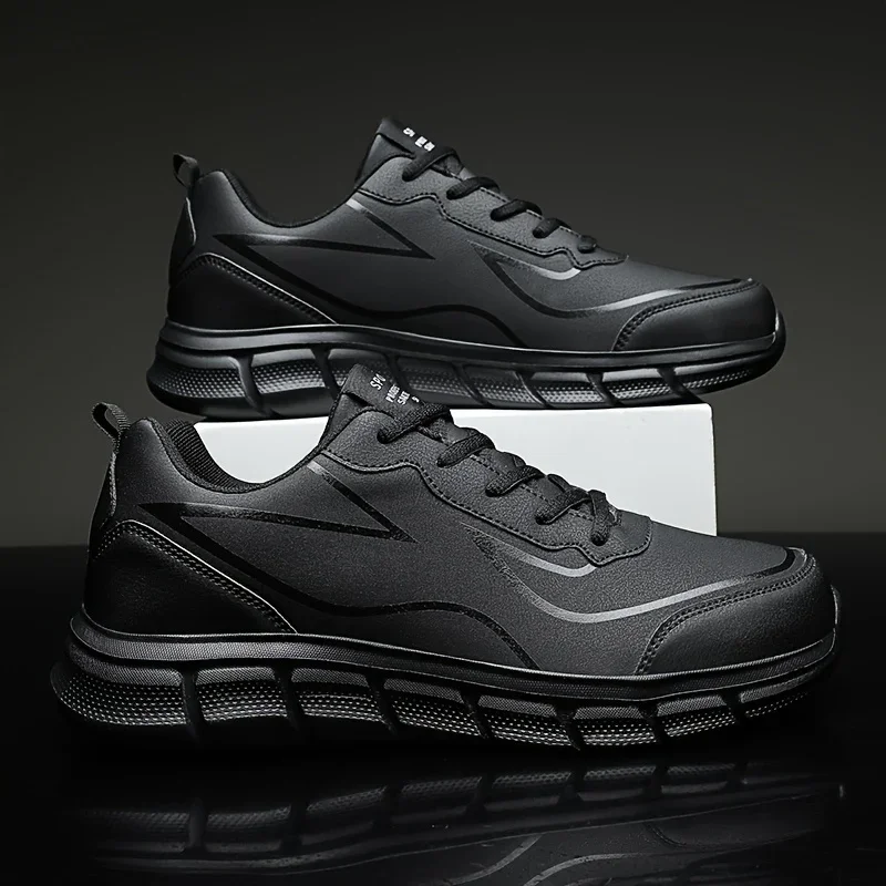 Heren sneakers zwart | Casual non slip sportschoenen - Image 6