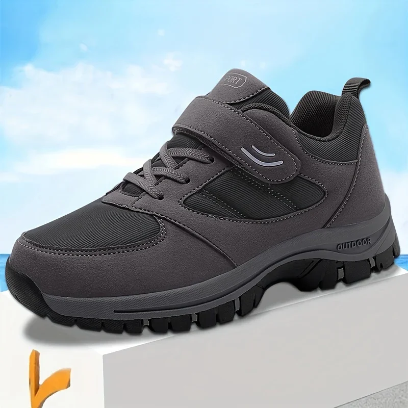 Heren sneakers zwart | Comfortabele sportschoenen met klittenband - Image 3