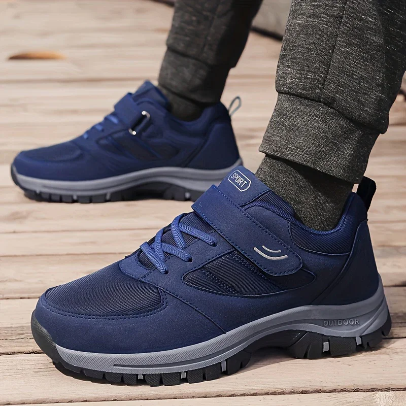 Heren sneakers zwart | Comfortabele sportschoenen met klittenband - Image 5