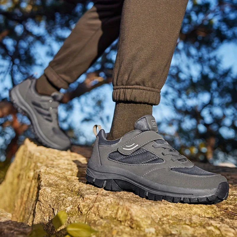Heren sneakers zwart | Comfortabele sportschoenen met klittenband - Image 9