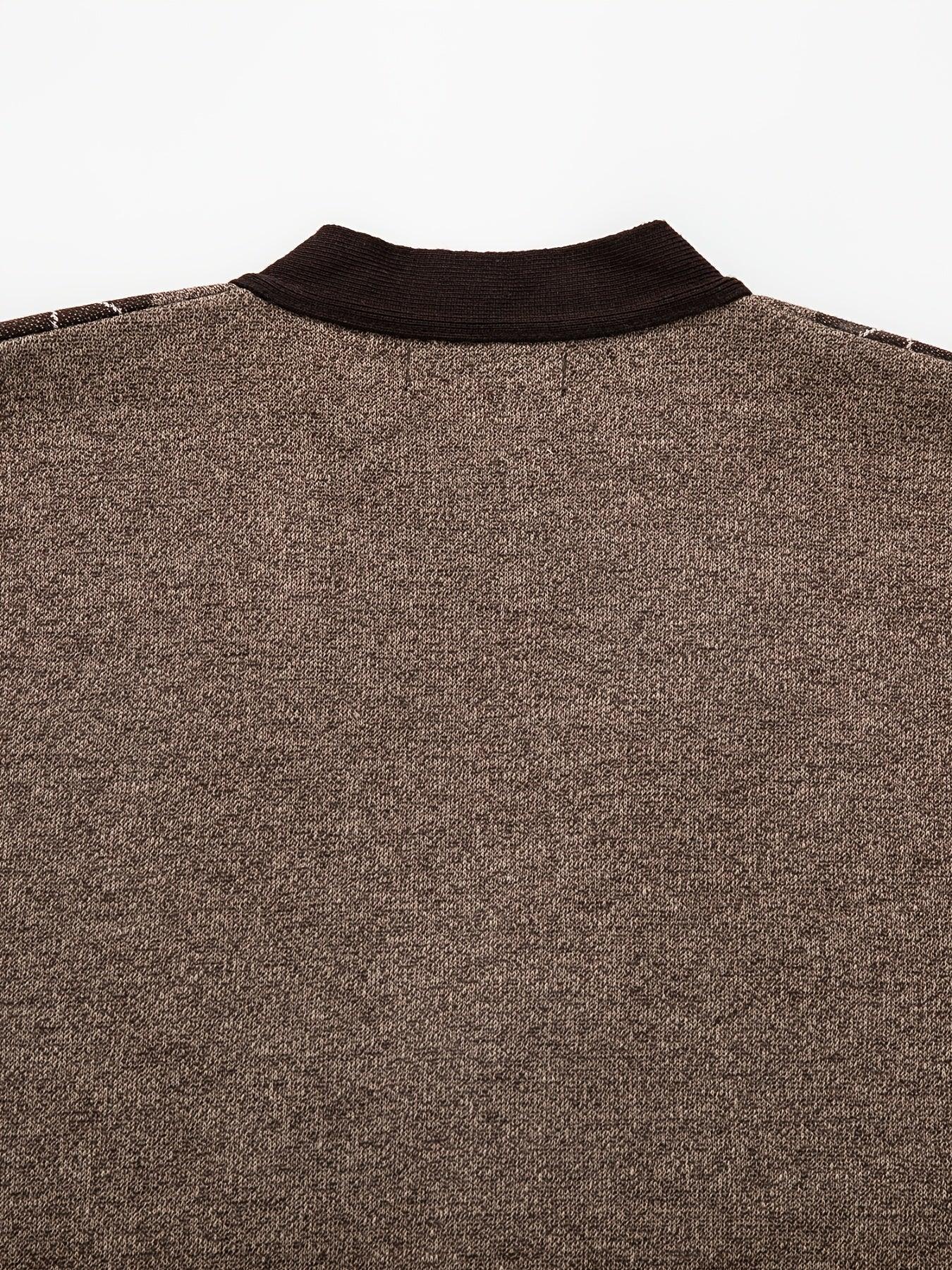 Heren spencer | Gebreid vest zonder mouwen met ruitpatroon - Image 4