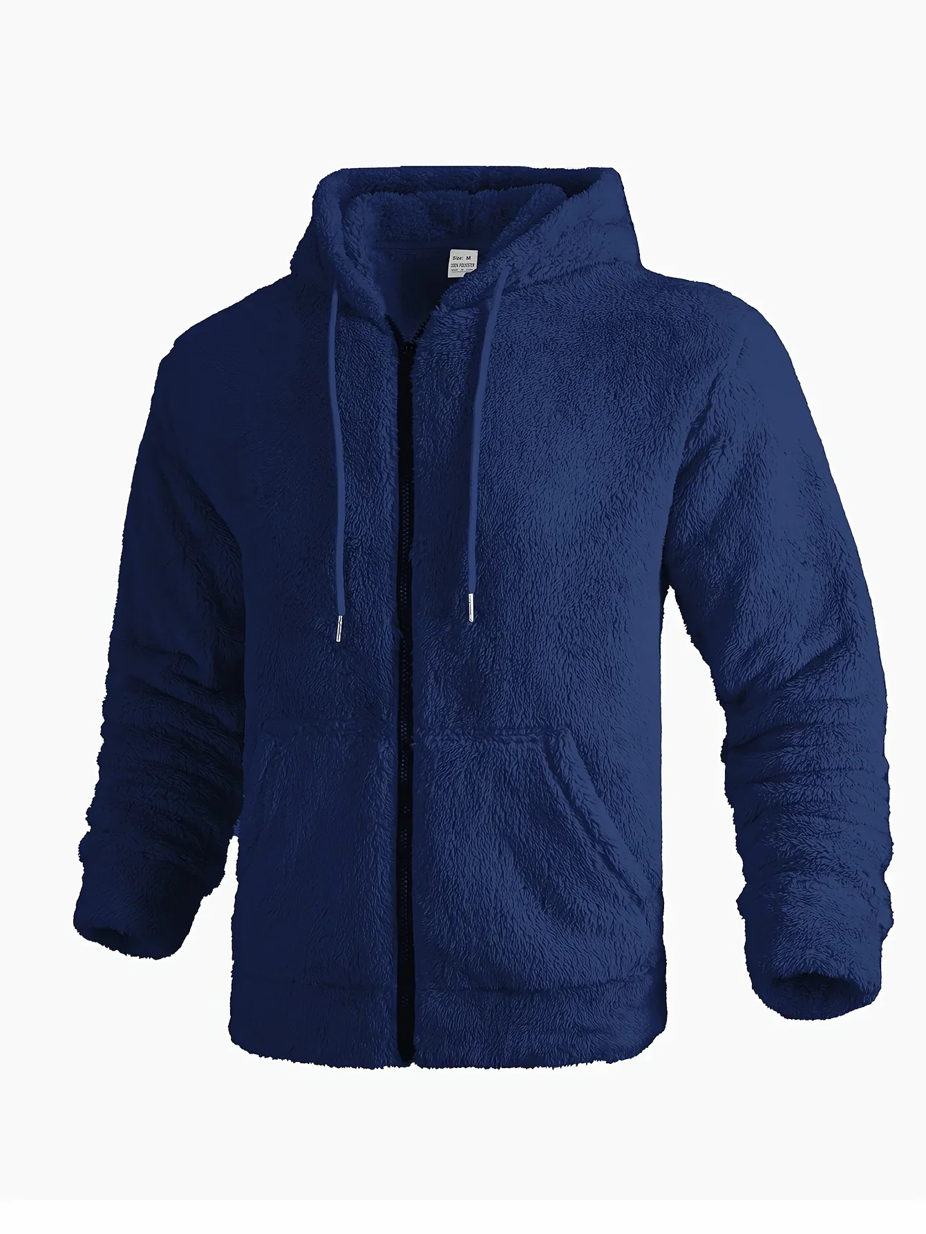 Heren teddy hoodie | Warme fleece trui met rits en capuchon - Image 10