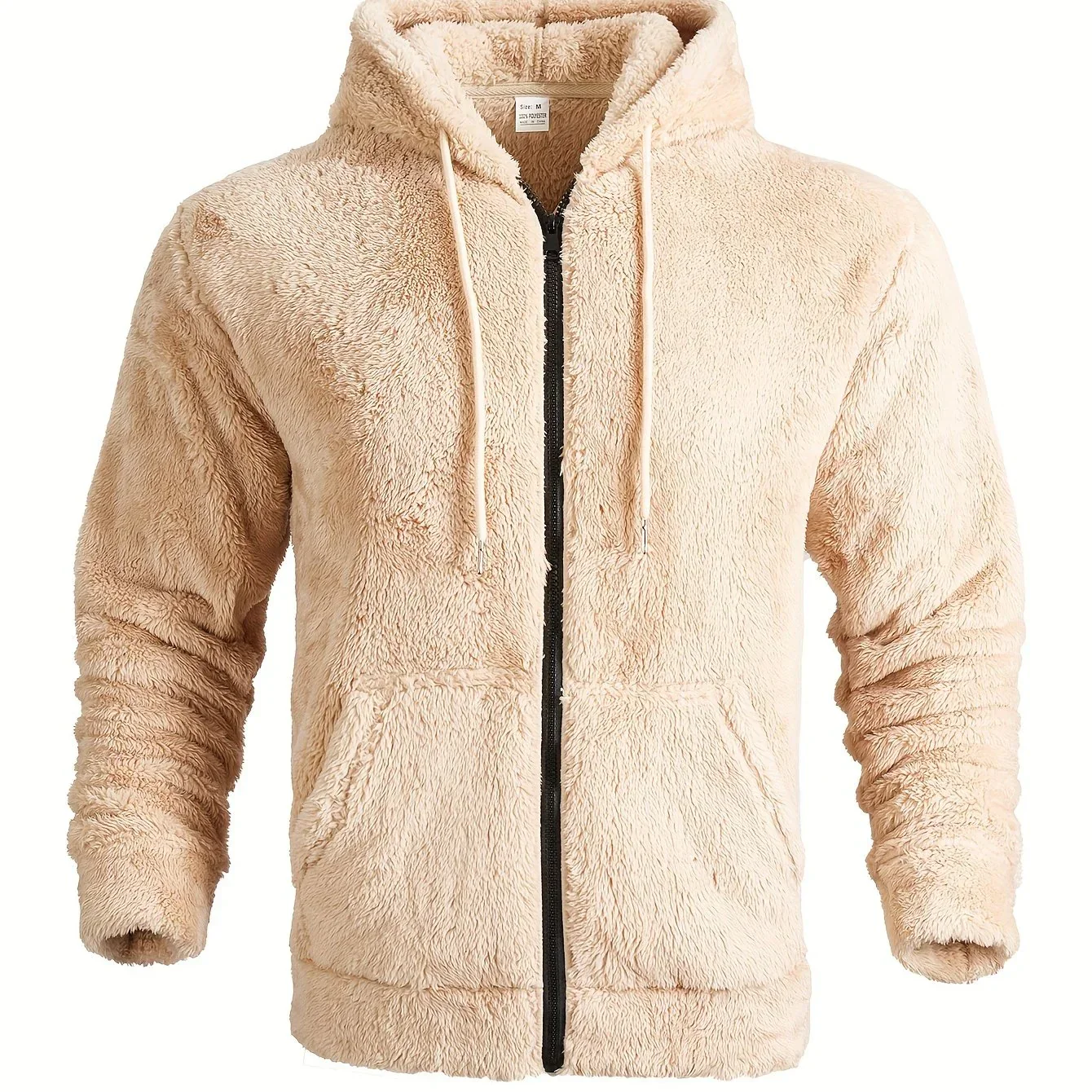 Heren teddy hoodie | Warme fleece trui met rits en capuchon - Image 13