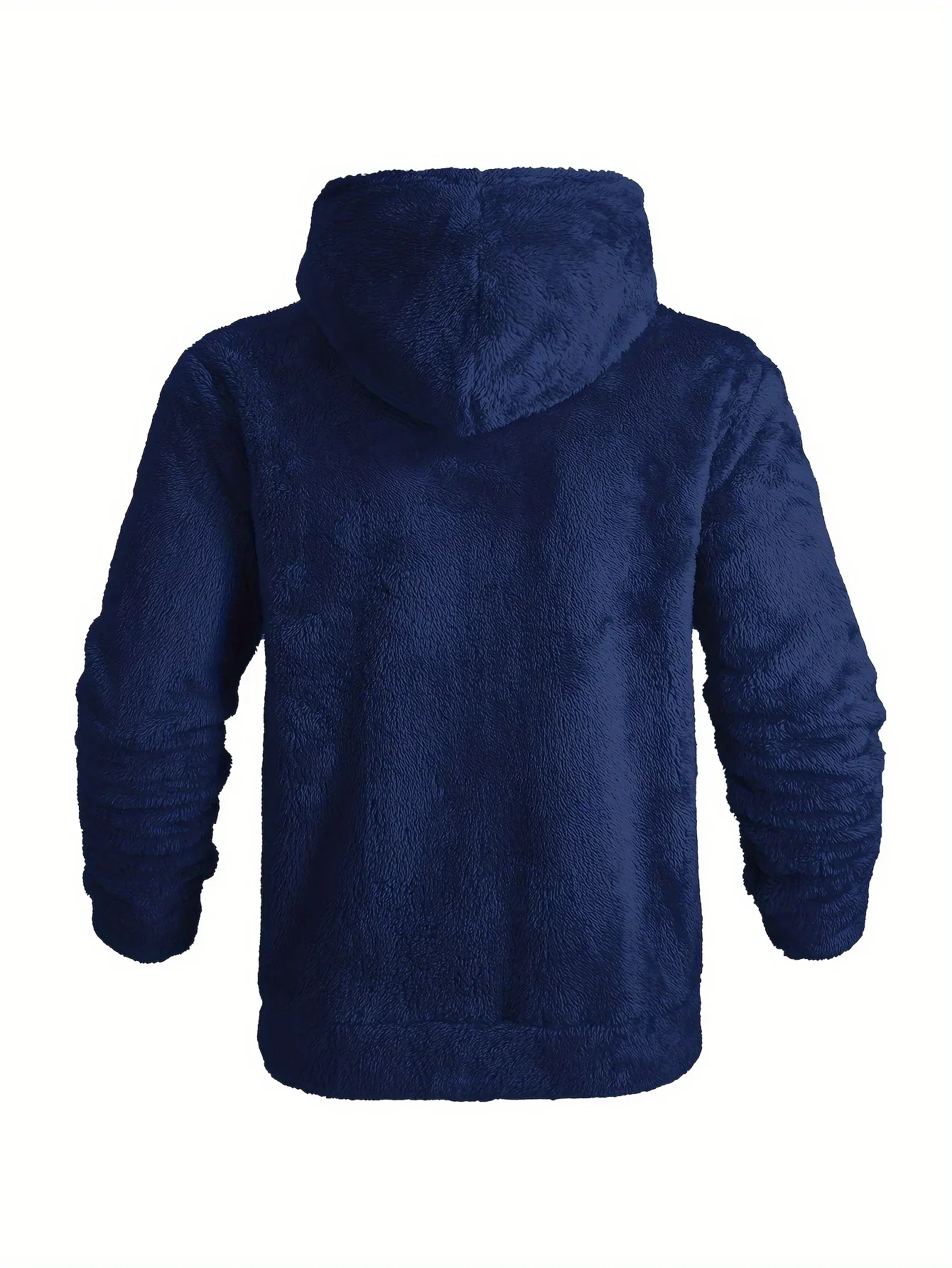 Heren teddy hoodie | Warme fleece trui met rits en capuchon - Image 6
