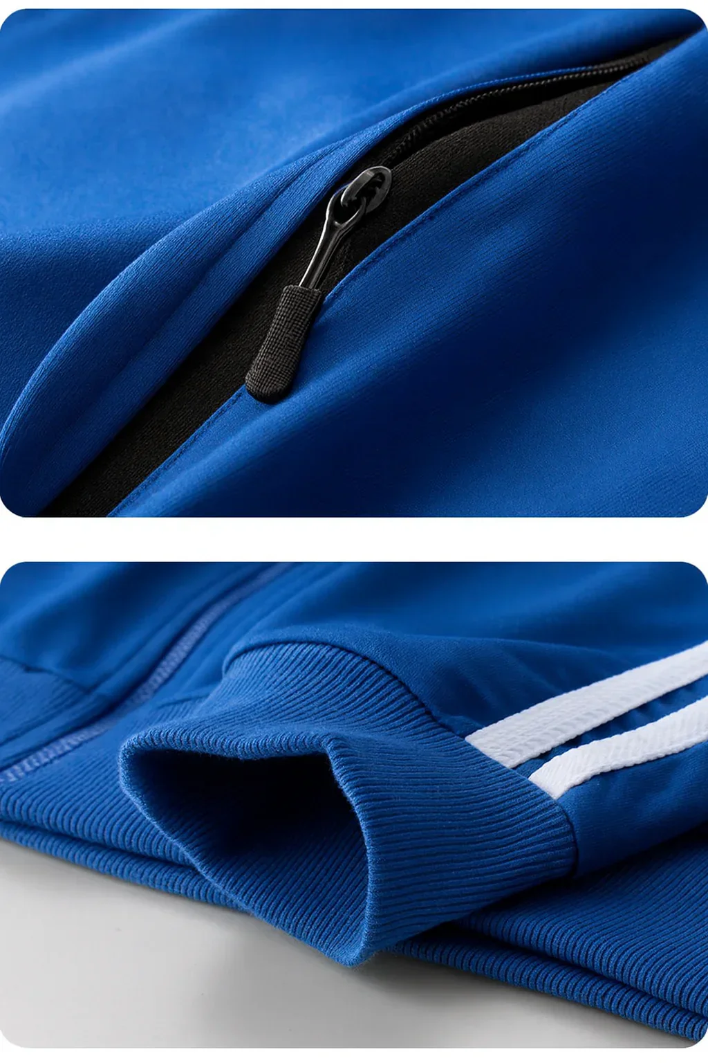 Heren trainingspak | Sportief tracksuit met rits en streepdesign - Image 5