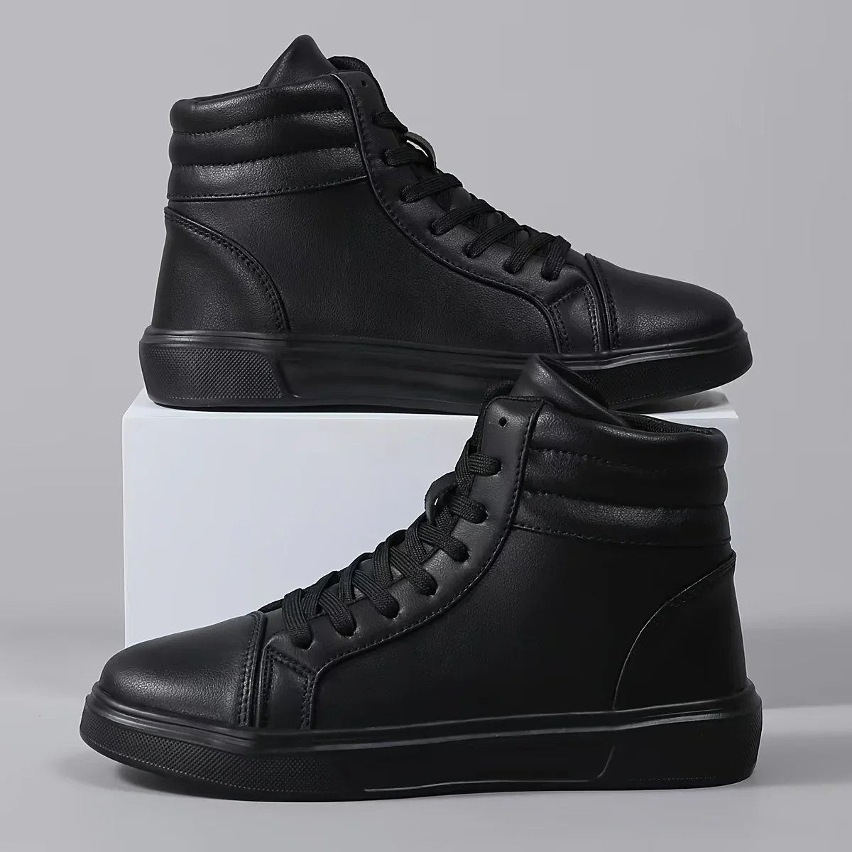 High top sneakers zwart | Streetwear unisex casual schoenen - Image 4