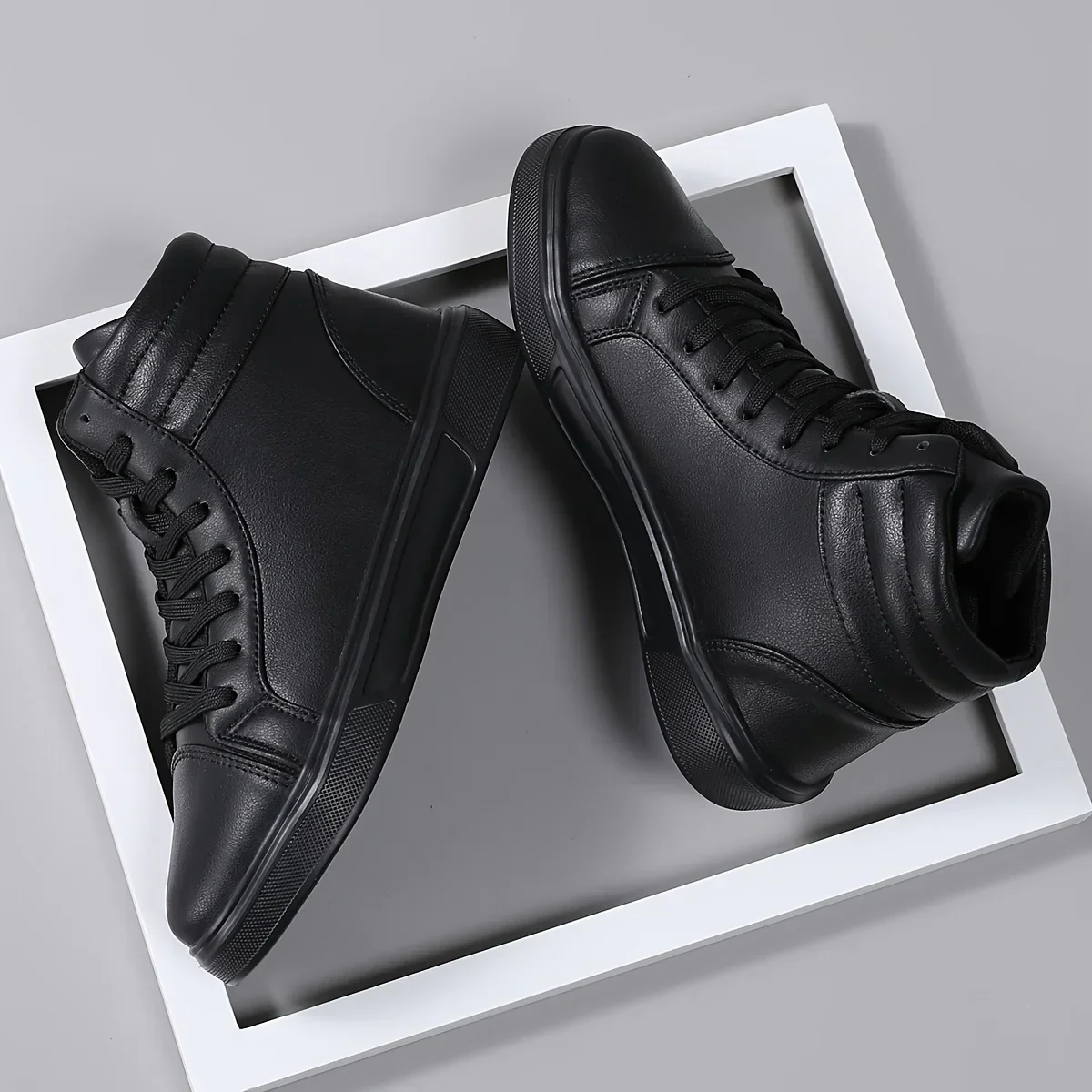 High top sneakers zwart | Streetwear unisex casual schoenen - Image 5