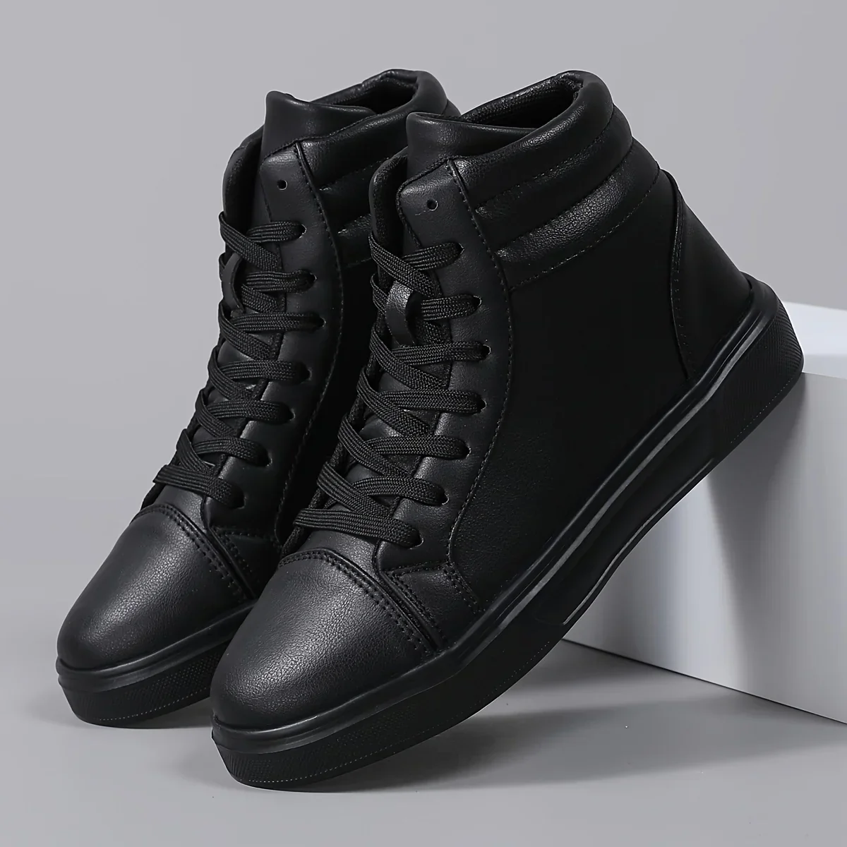 High top sneakers zwart | Streetwear unisex casual schoenen - Image 6