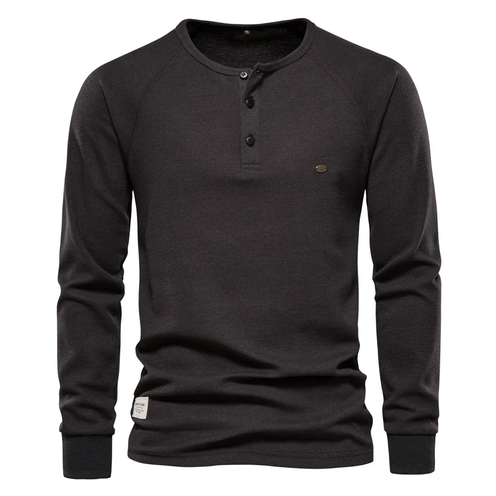Hyro | Heren waffle knit met lange mouwen - Image 9