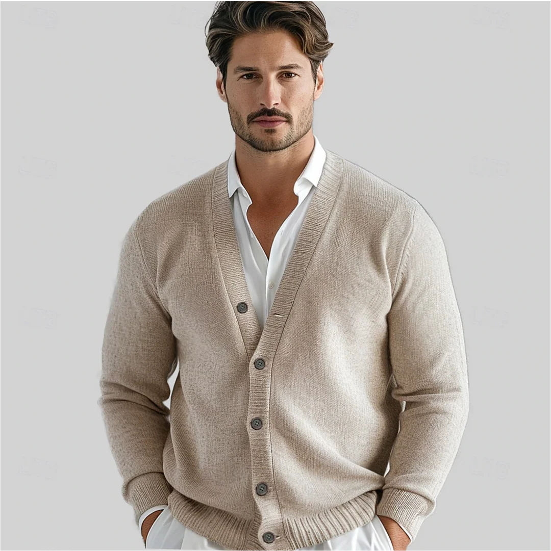 Liam | Gebreid vest met knoopsluiting voor heren