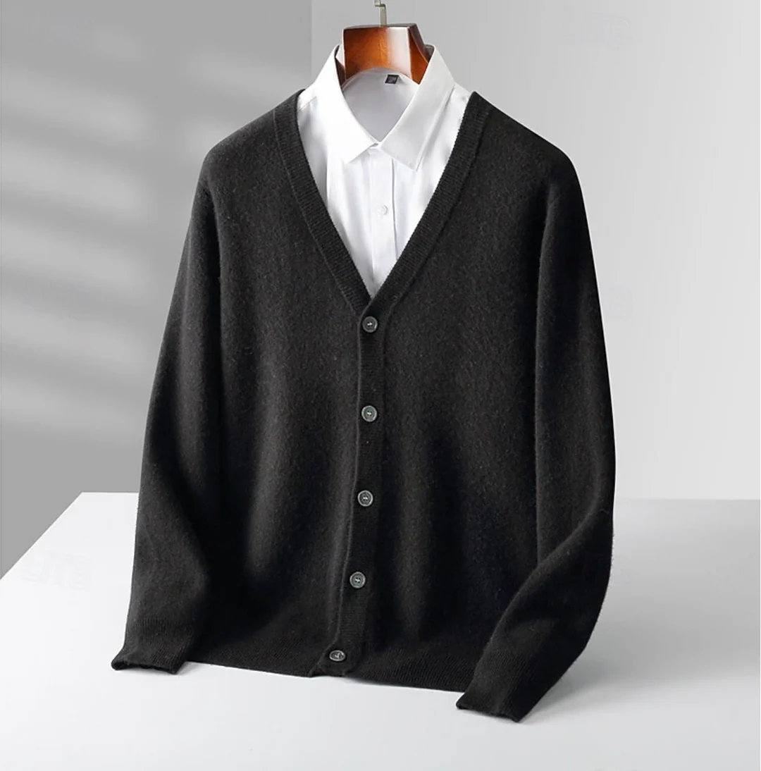 Liam | Gebreid vest met knoopsluiting voor heren - Image 2