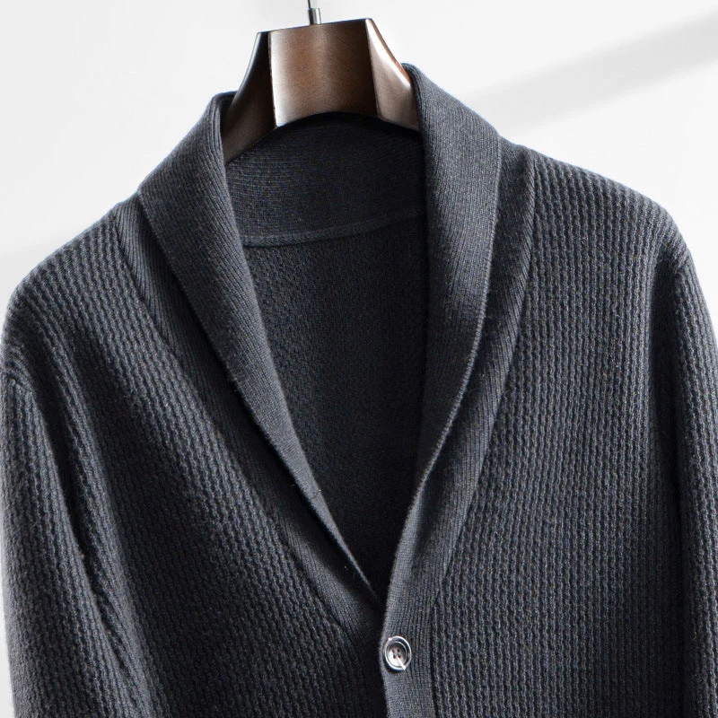 Lunaro Cardigan | Stijlvolle heren vest met sjaalkraag - Image 11