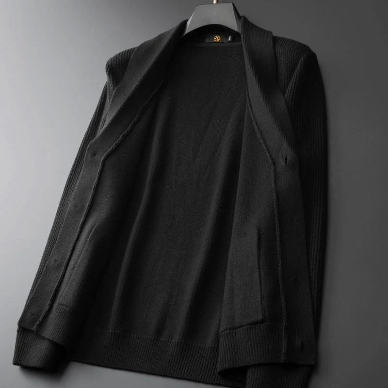Lunaro Cardigan | Stijlvolle heren vest met sjaalkraag - Image 9