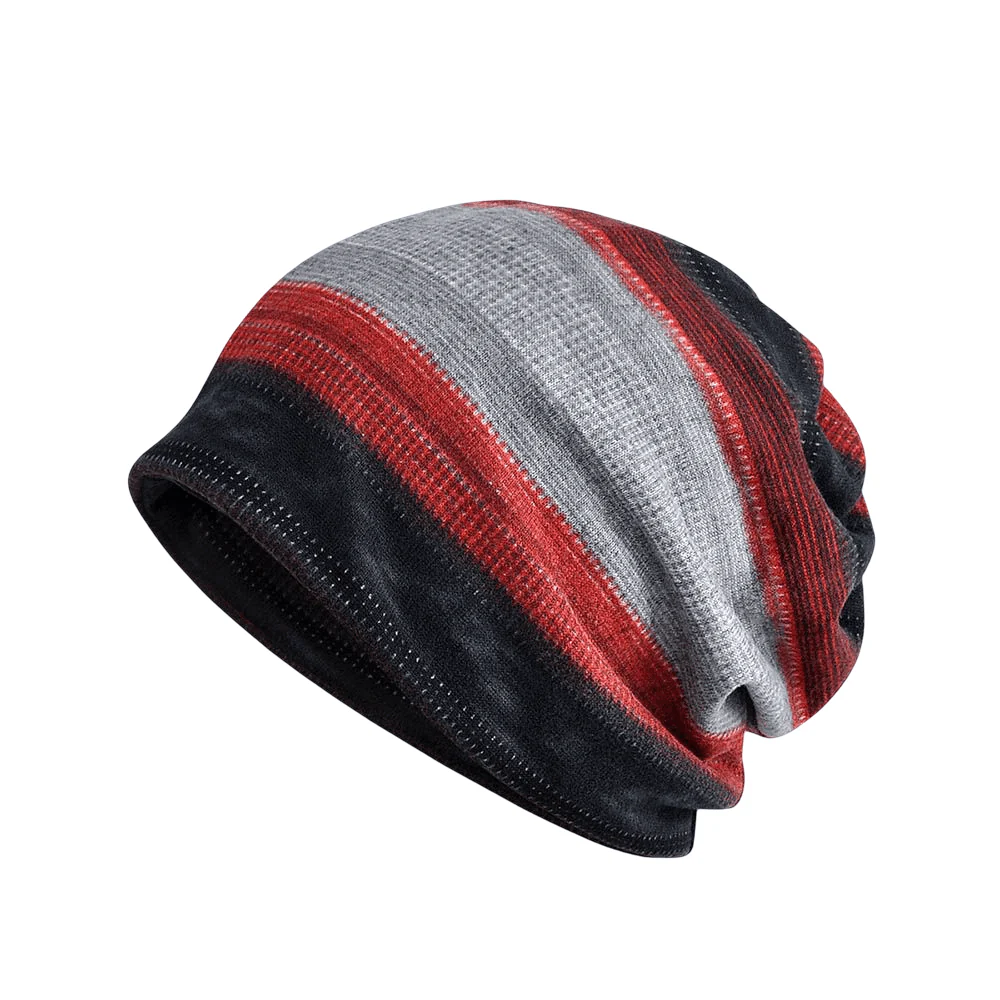 Nordic Stripe | Unisex katoenen muts met velvetvoering en strepen - Image 3